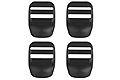 WST High Strength 1'' Ladder Lock Buckle For Sling/Vest(4 PCS, BK)